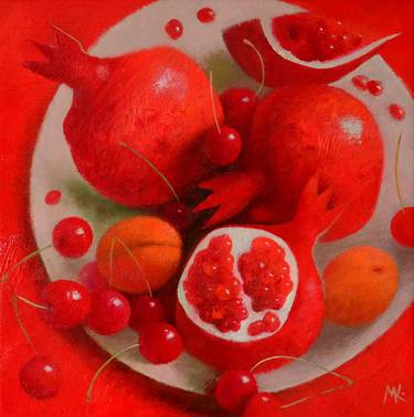 Original Fine Art Still Life Painting by Maria Kniazeva