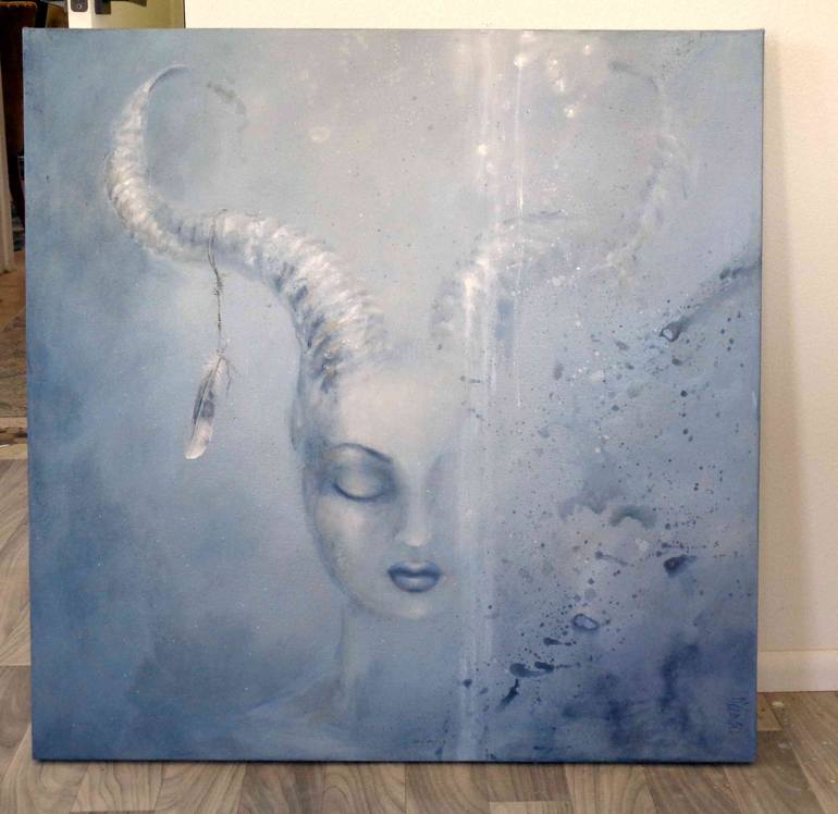 Original Expressionism Fantasy Painting by Dina D'Argo