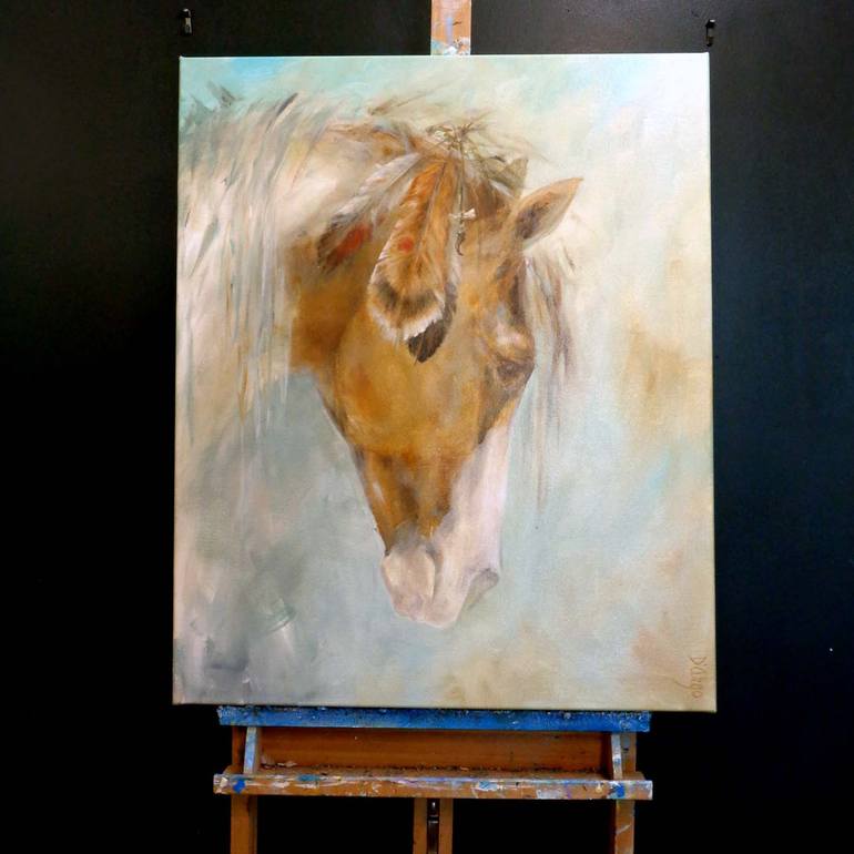 Original Horse Painting by Dina D'Argo