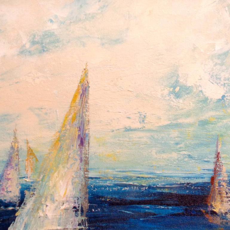 Original Boat Painting by Dina D'Argo