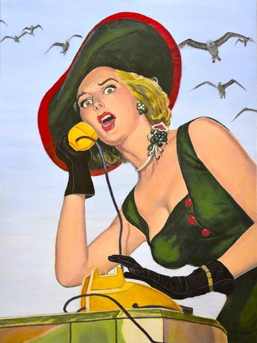 Original Surrealism Pop Culture/Celebrity Paintings by Jane Ianniello