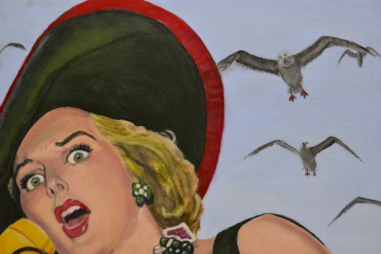 Original Surrealism Pop Culture/Celebrity Painting by Jane Ianniello