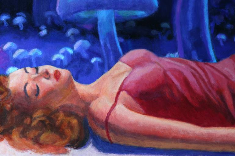 Original Surrealism Fantasy Painting by Jane Ianniello