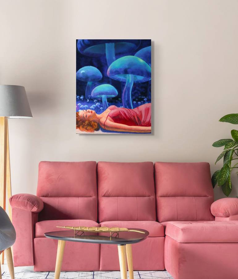 Original Surrealism Fantasy Painting by Jane Ianniello