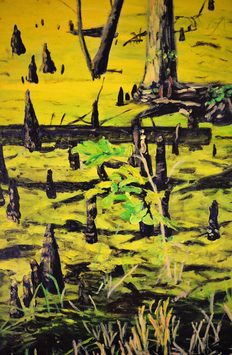Original Expressionism Landscape Painting by Jane Ianniello