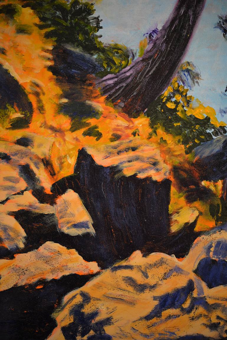 Original Expressionism Landscape Painting by Jane Ianniello