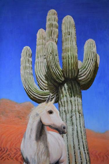 Desert Dream - Original Horse Painting on Canvas thumb