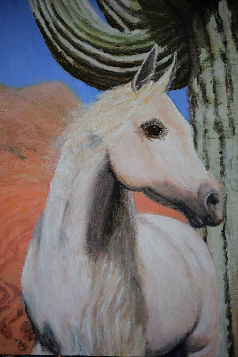 Original Fine Art Horse Painting by Jane Ianniello