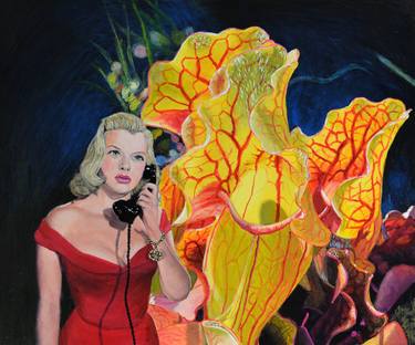 Print of Surrealism Botanic Paintings by Jane Ianniello