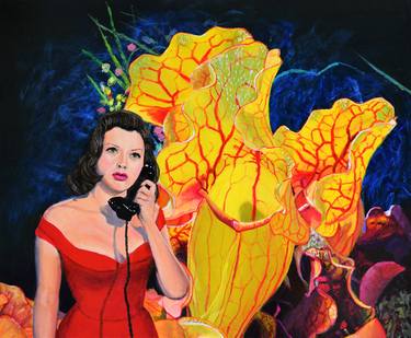 Print of Surrealism Botanic Paintings by Jane Ianniello