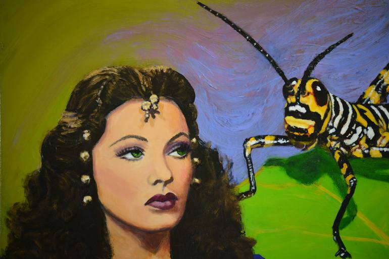 Original Surrealism Pop Culture/Celebrity Painting by Jane Ianniello