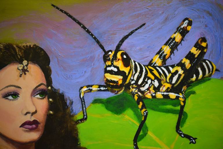 Original Surrealism Pop Culture/Celebrity Painting by Jane Ianniello