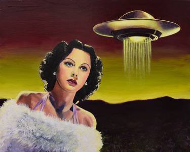 Print of Surrealism Outer Space Paintings by Jane Ianniello