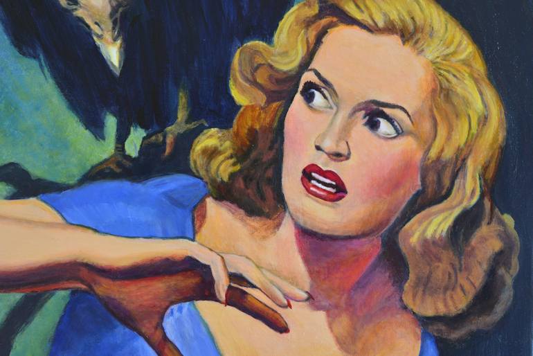 Original Figurative Comics Painting by Jane Ianniello
