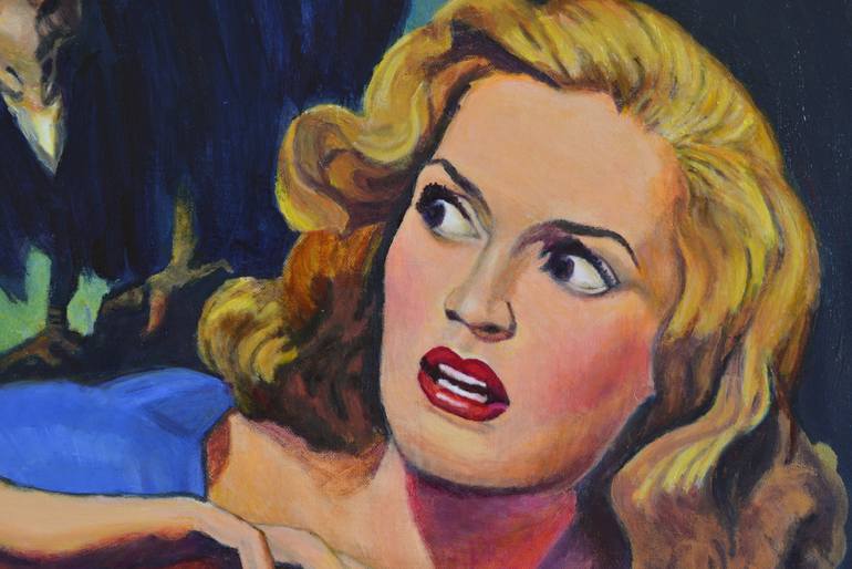 Original Figurative Comics Painting by Jane Ianniello