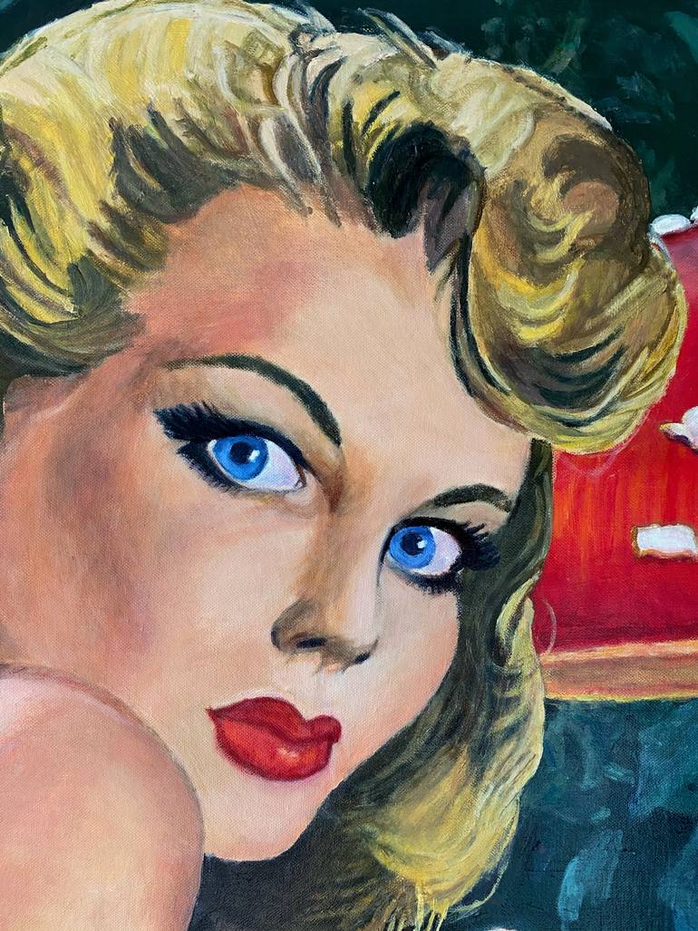 Original Figurative Comics Painting by Jane Ianniello