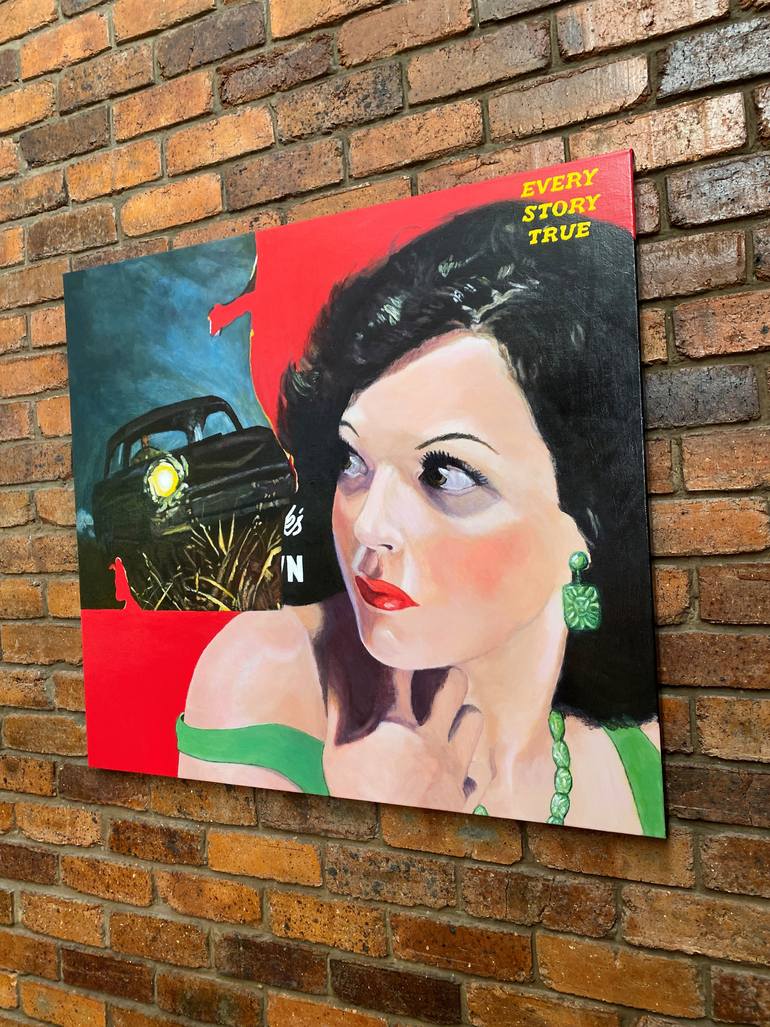 Original Surrealism Women Painting by Jane Ianniello
