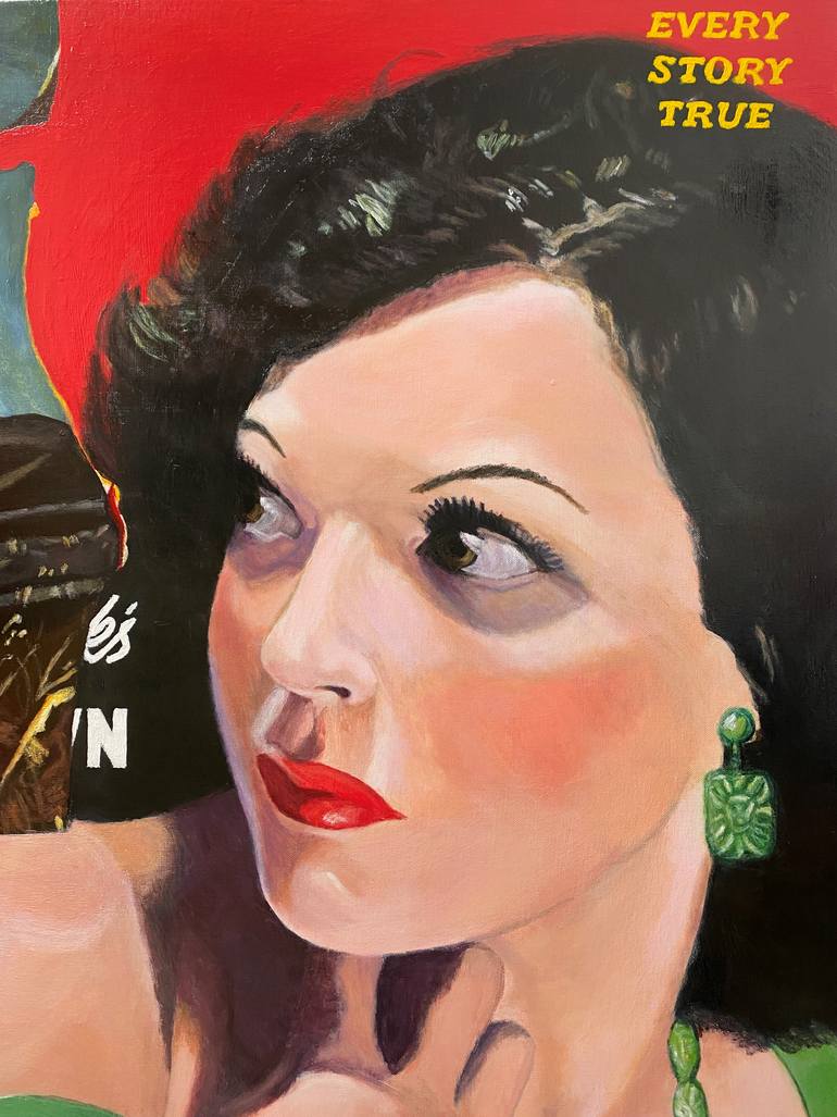 Original Surrealism Women Painting by Jane Ianniello