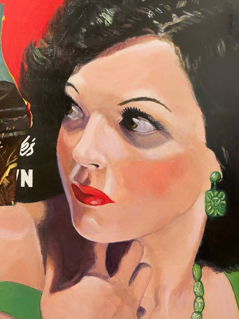 Original Surrealism Women Painting by Jane Ianniello