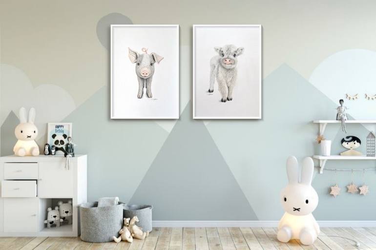 Original Contemporary Animal Drawing by Catherine Wallace