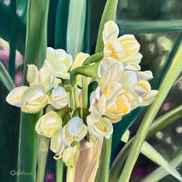 Original Realism Garden Paintings by Catherine Wallace
