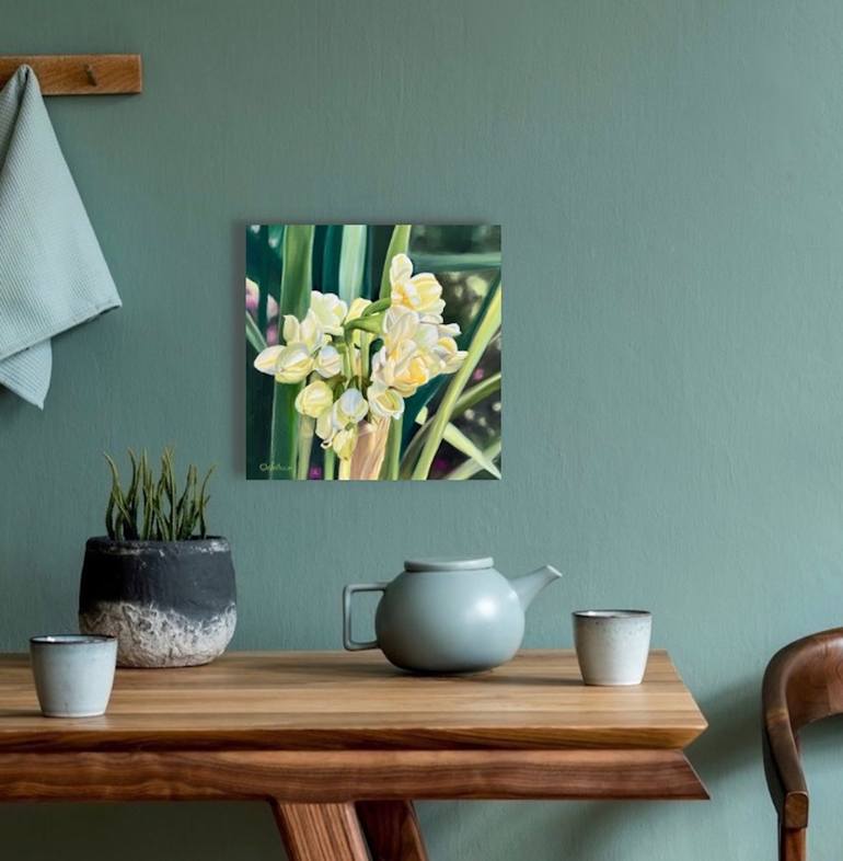 Original Realism Garden Painting by Catherine Wallace