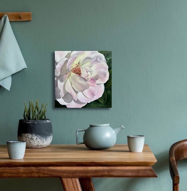 Original Photorealism Garden Painting by Catherine Wallace