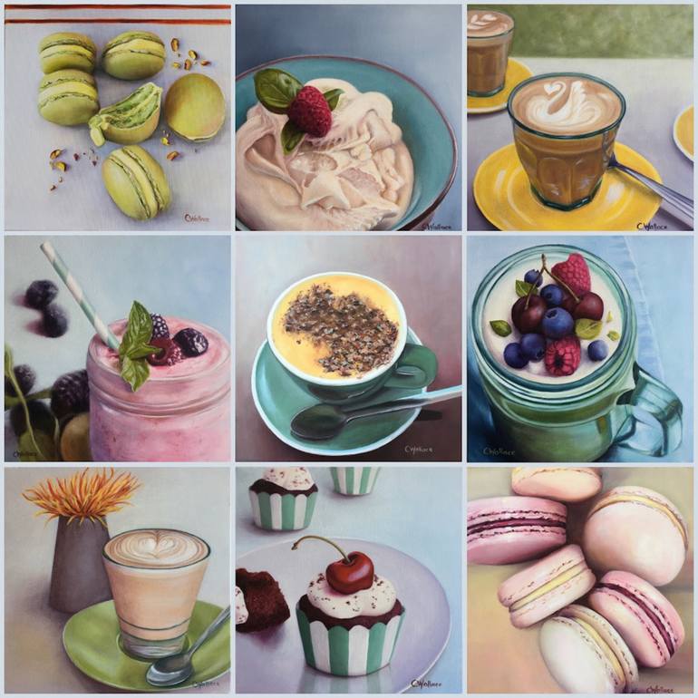 Original Photorealism Food & Drink Painting by Catherine Wallace