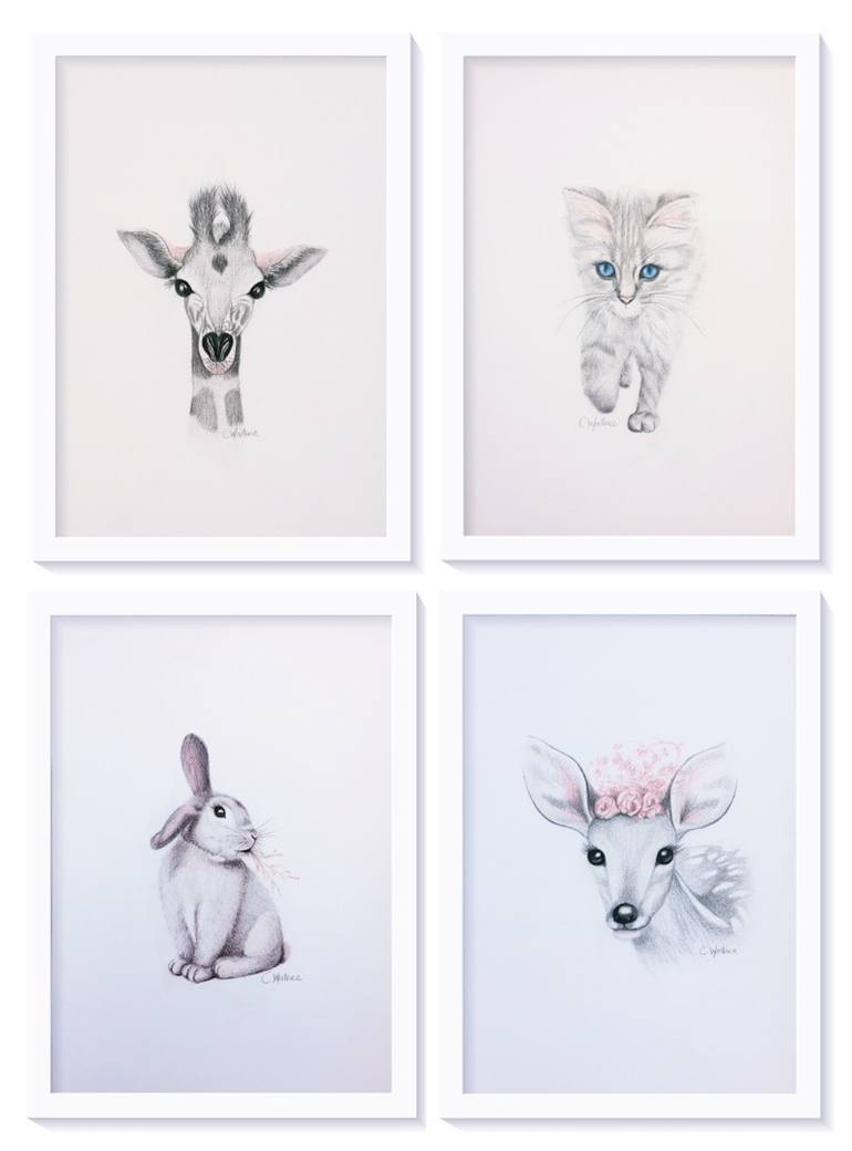 Original Illustration Animal Drawing by Catherine Wallace