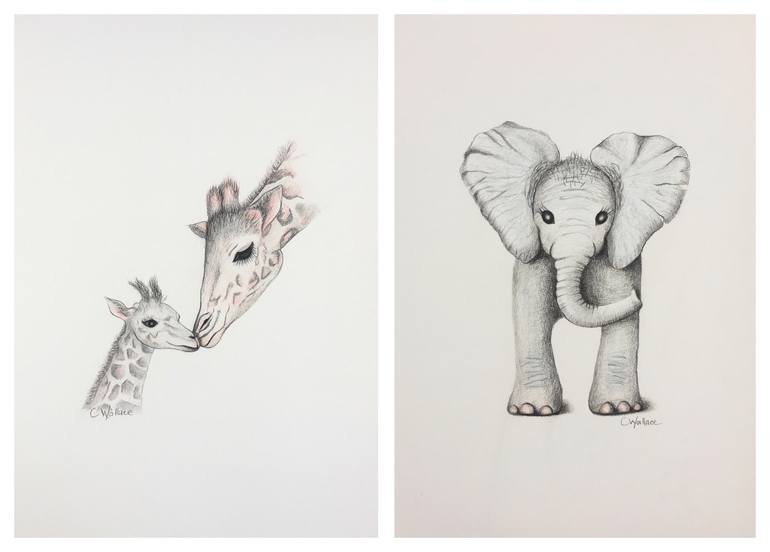 Original Figurative Animal Drawing by Catherine Wallace