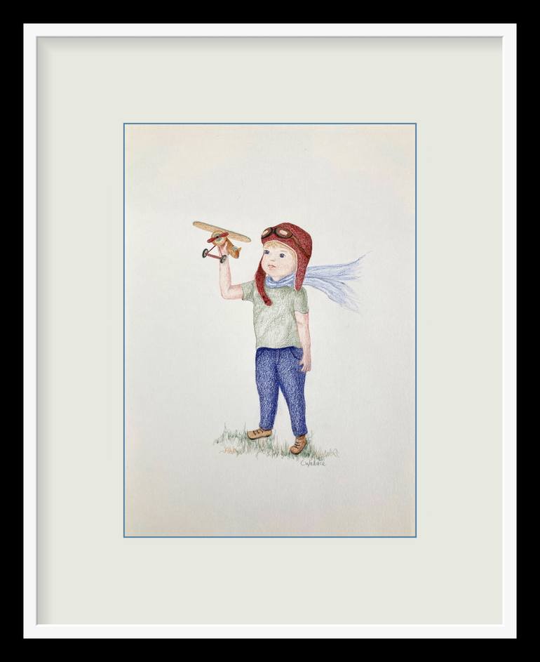 Original Illustration Kids Drawing by Catherine Wallace