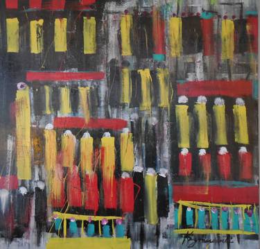 Print of Abstract Expressionism Cities Paintings by David Kazmerowski