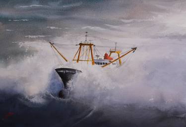 Original Boat Paintings by Jan Min