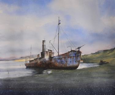 Print of Fine Art Boat Paintings by Jan Min