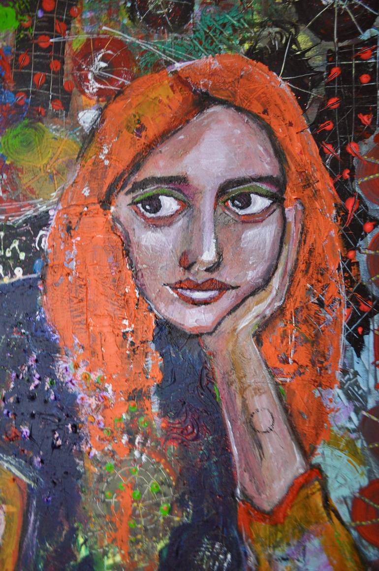 Original Contemporary Women Painting by Zivile Kasparaviciute