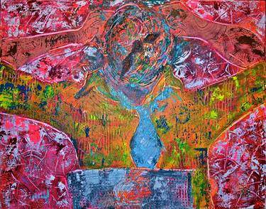 Original Abstract People Paintings by Zivile Kasparaviciute