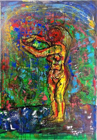 Print of Expressionism Nude Paintings by Zivile Kasparaviciute