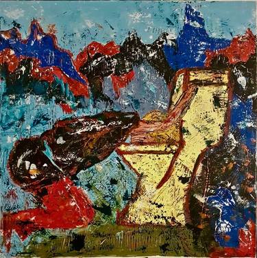 Original Expressionism People Paintings by Zivile Kasparaviciute