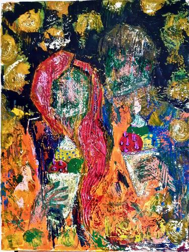 Print of Expressionism Love Paintings by Zivile Kasparaviciute