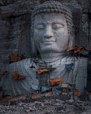Buddha Statue Under Construction No.2 (Framed) thumb