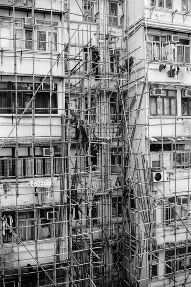 Building a Bamboo Scaffolding II - Signed Limited Edition 3/25 thumb