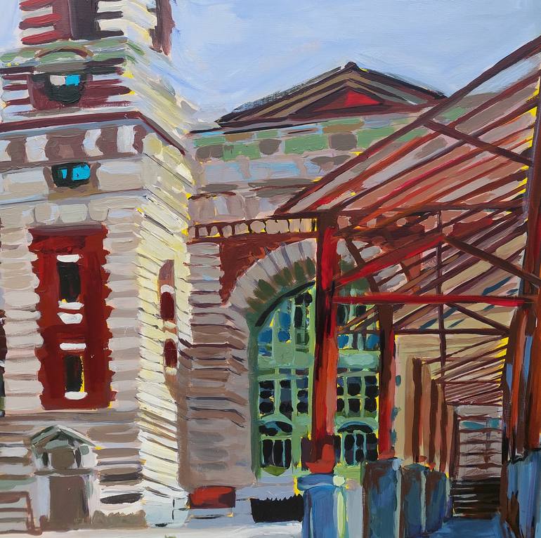 Original Architecture Painting by Valérie LE MEUR