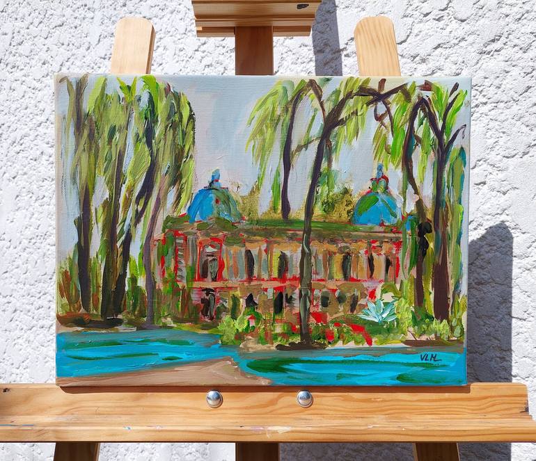 Original Expressionism Architecture Painting by Valérie LE MEUR