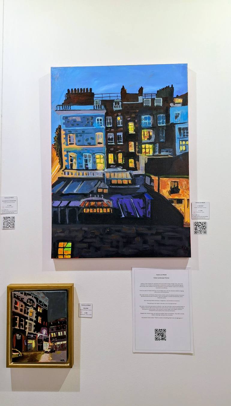 Original Art Deco Cities Painting by Valérie Le Meur