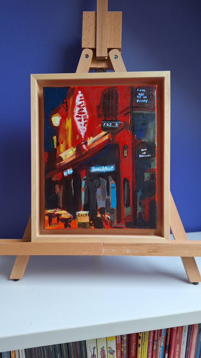 Original Art Deco Cities Painting by Valérie Le Meur