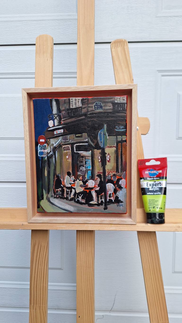 Original Art Deco Cities Painting by Valérie Le Meur