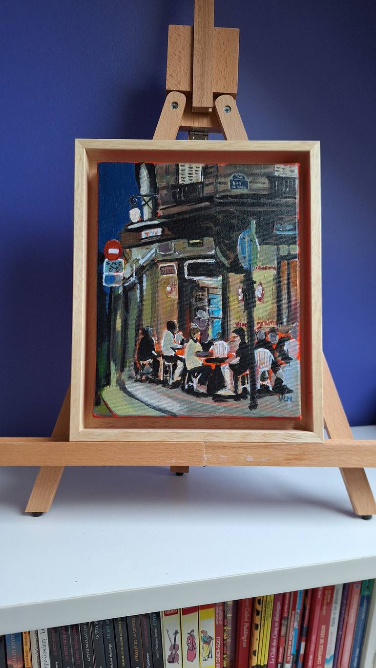 Original Art Deco Cities Painting by Valérie Le Meur