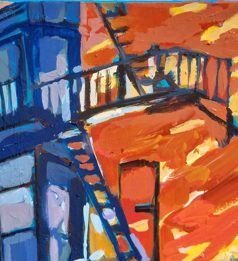 Original Architecture Painting by Valérie LE MEUR