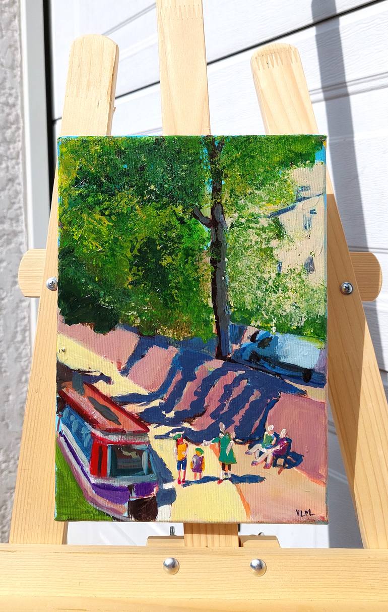 Original Figurative Boat Painting by Valérie Le Meur