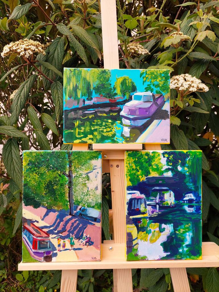 Original Figurative Boat Painting by Valérie Le Meur